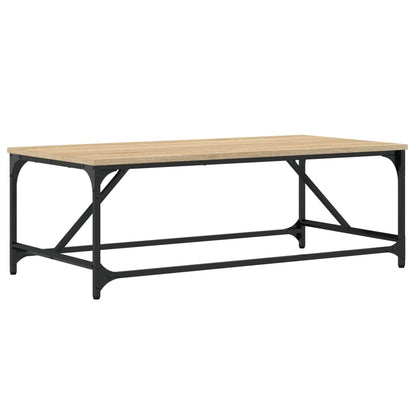 Salontafel Bewerkt Hout Kleurig 100 x 50 x 35 cm Sonoma eiken