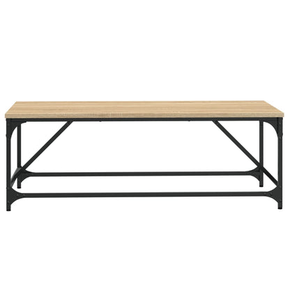 Salontafel Bewerkt Hout Kleurig 100 x 50 x 35 cm Sonoma eiken