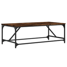 Salontafel Bewerkt Hout Kleurig 100 x 50 x 35 cm Gerookt eiken