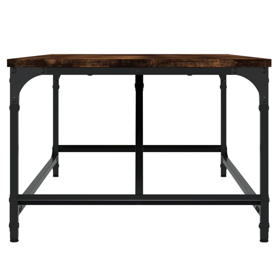 Salontafel Bewerkt Hout Kleurig 100 x 50 x 35 cm Gerookt eiken