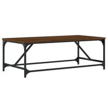 Salontafel Bewerkt Hout Bruin Eikenkleur 100 x 50 x 35 cm Bruineiken