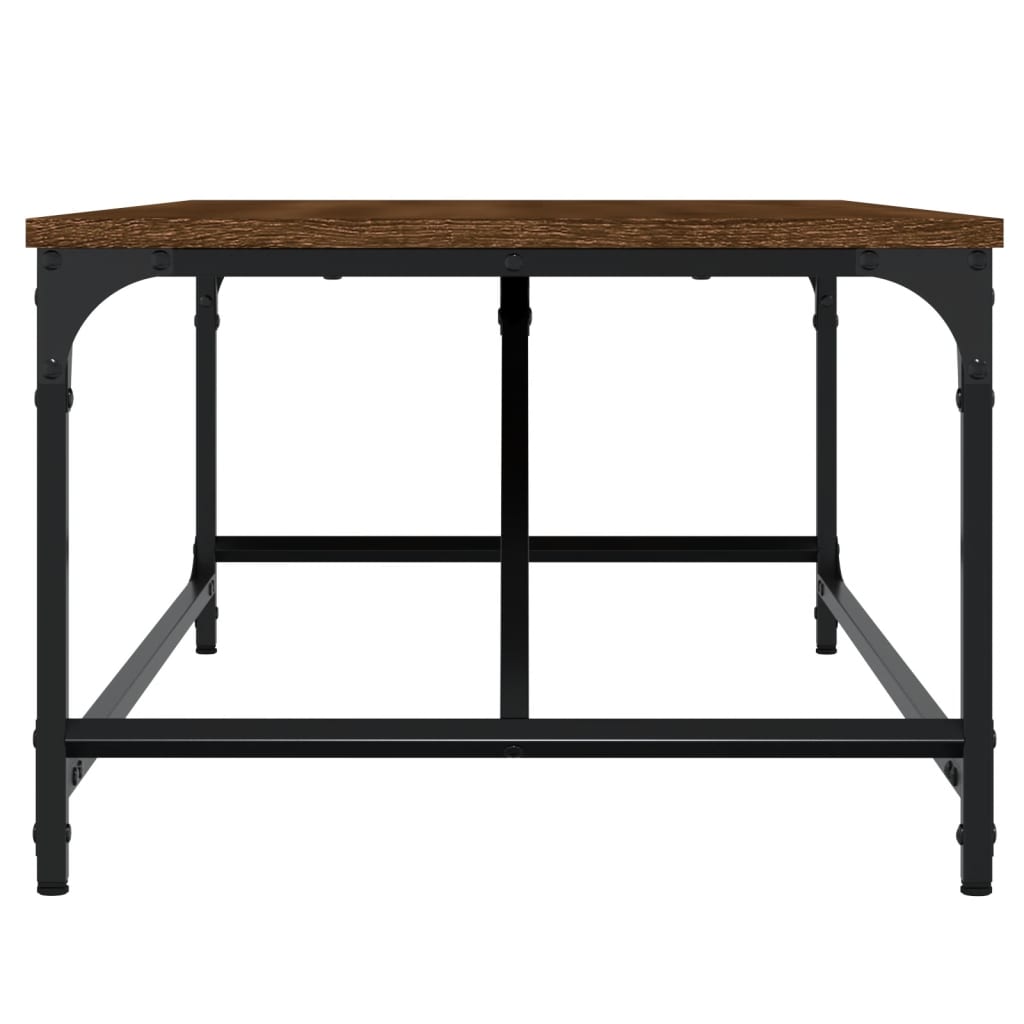 Salontafel Bewerkt Hout Bruin Eikenkleur 100 x 50 x 35 cm Bruineiken