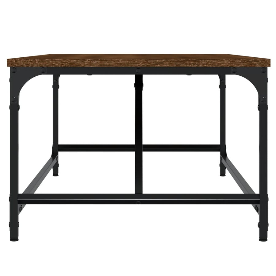 Salontafel Bewerkt Hout Bruin Eikenkleur 100 x 50 x 35 cm Bruineiken