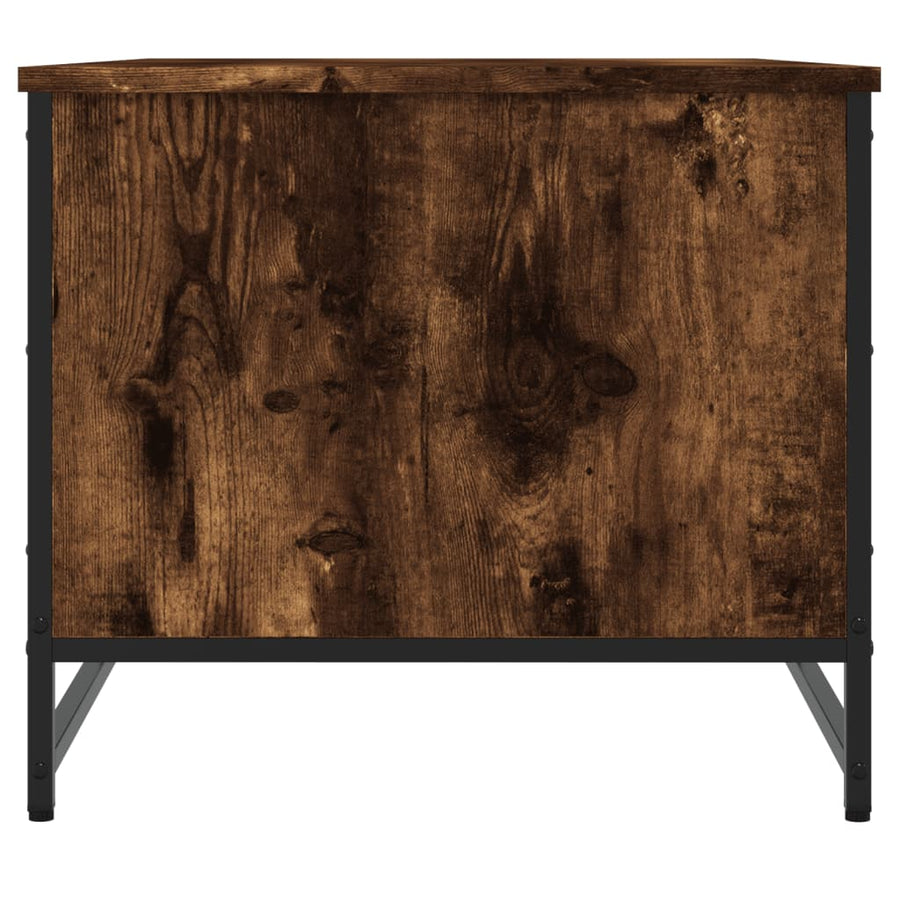 Salontafel 85,5X5X45 Cm Bewerkt Hout Kleurig Gerookt eiken