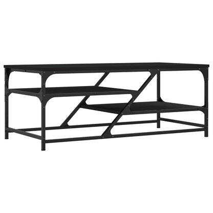Salontafel 00X49X40 Cm Bewerkt Hout Zwart
