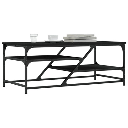 Salontafel 00X49X40 Cm Bewerkt Hout Zwart
