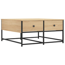 Salontafel Bewerkt Hout Kleurig 80 x 80 x 40 cm Sonoma eiken