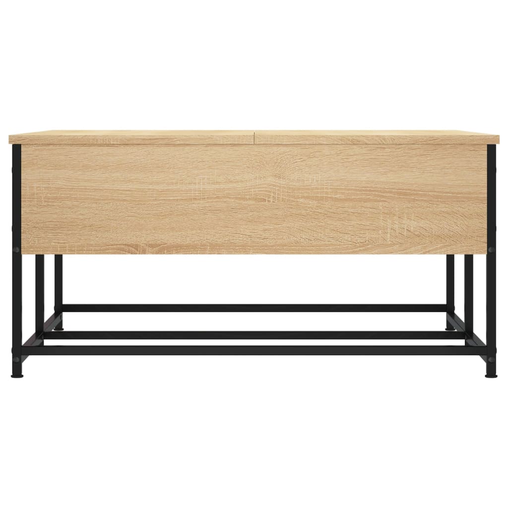 Salontafel Bewerkt Hout Kleurig 80 x 80 x 40 cm Sonoma eiken
