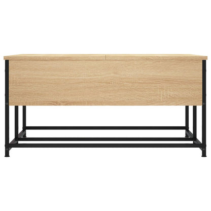 Salontafel Bewerkt Hout Kleurig 80 x 80 x 40 cm Sonoma eiken