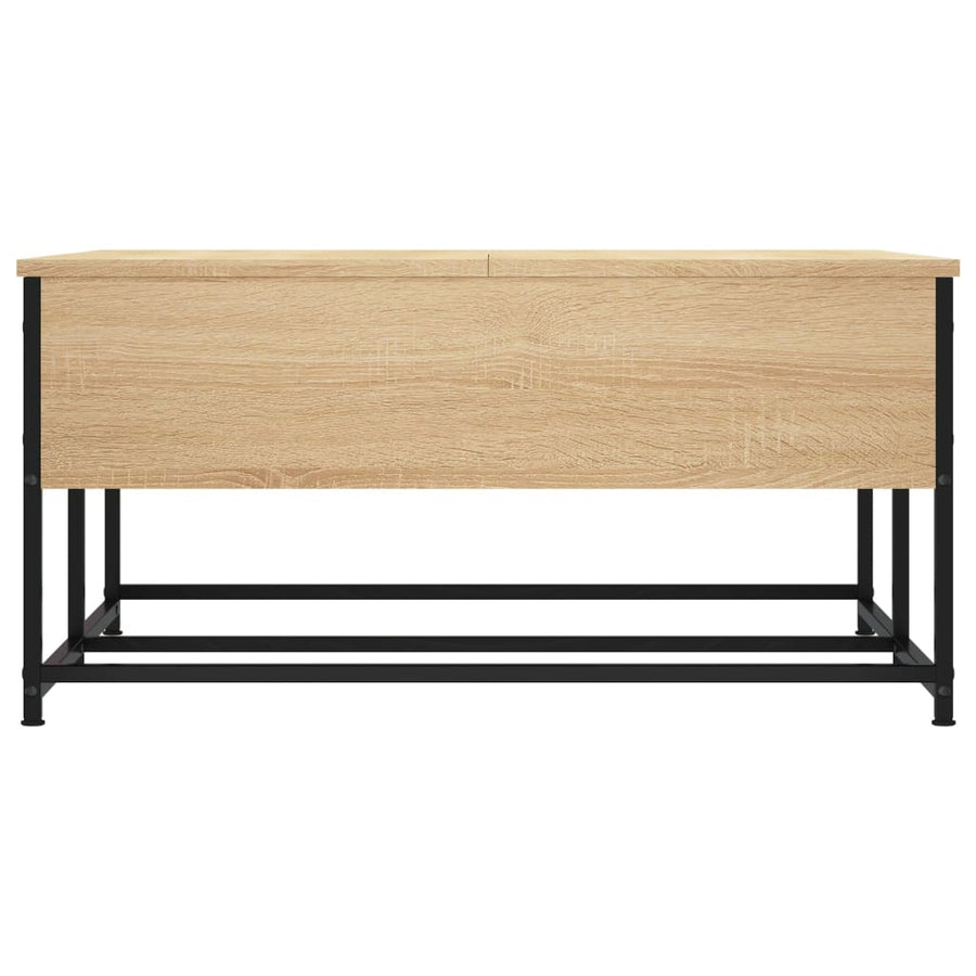 Salontafel Bewerkt Hout Kleurig 80 x 80 x 40 cm Sonoma eiken