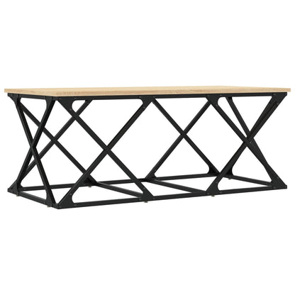Salontafel 100x49x40 cm bewerkt hout sonoma eikenkleurig