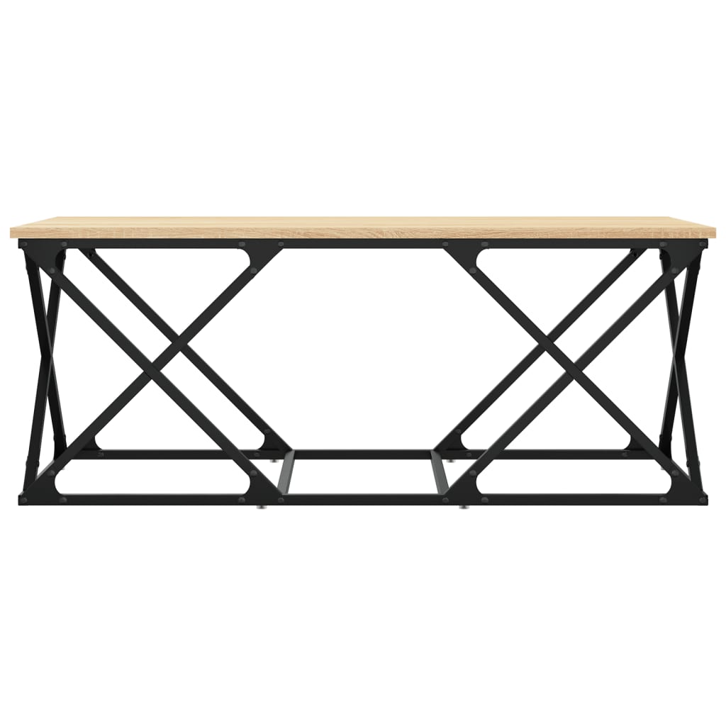 Salontafel 100x49x40 cm bewerkt hout sonoma eikenkleurig