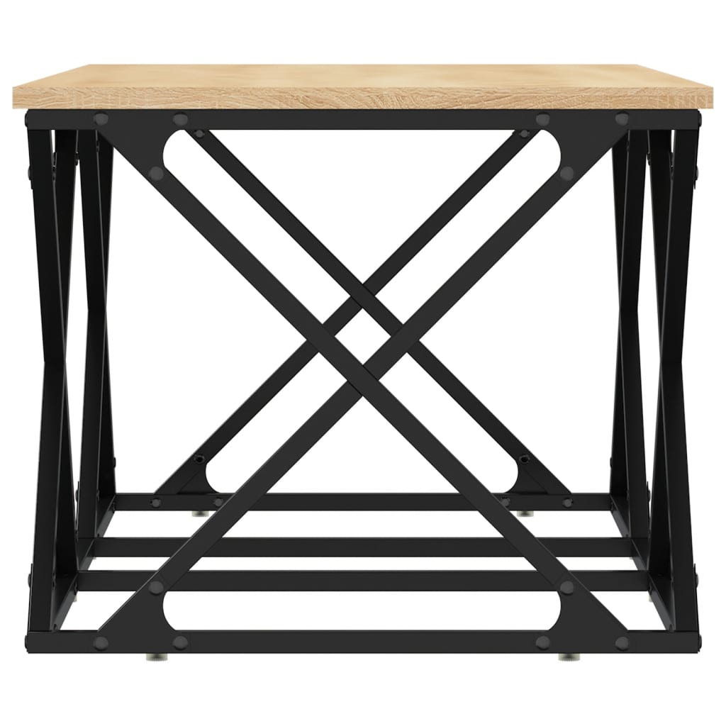 Salontafel 100x49x40 cm bewerkt hout sonoma eikenkleurig