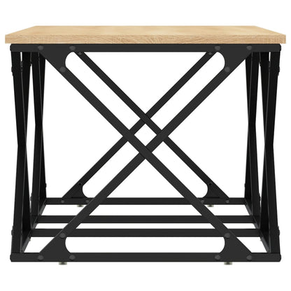 Salontafel 100x49x40 cm bewerkt hout sonoma eikenkleurig
