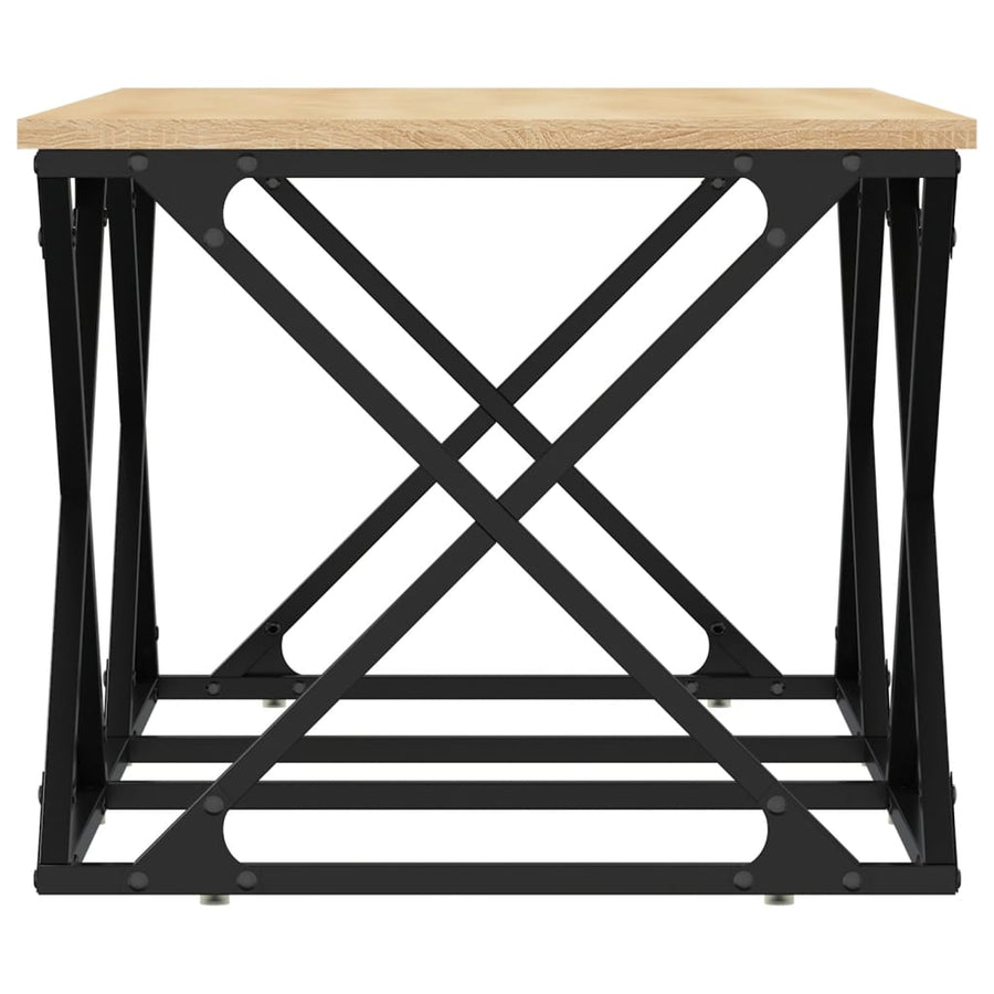 Salontafel 100x49x40 cm bewerkt hout sonoma eikenkleurig