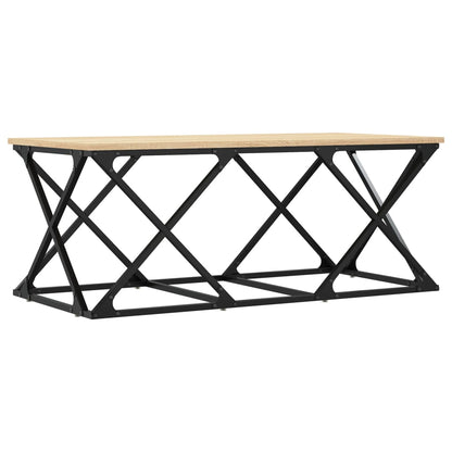 Salontafel 100x49x40 cm bewerkt hout sonoma eikenkleurig