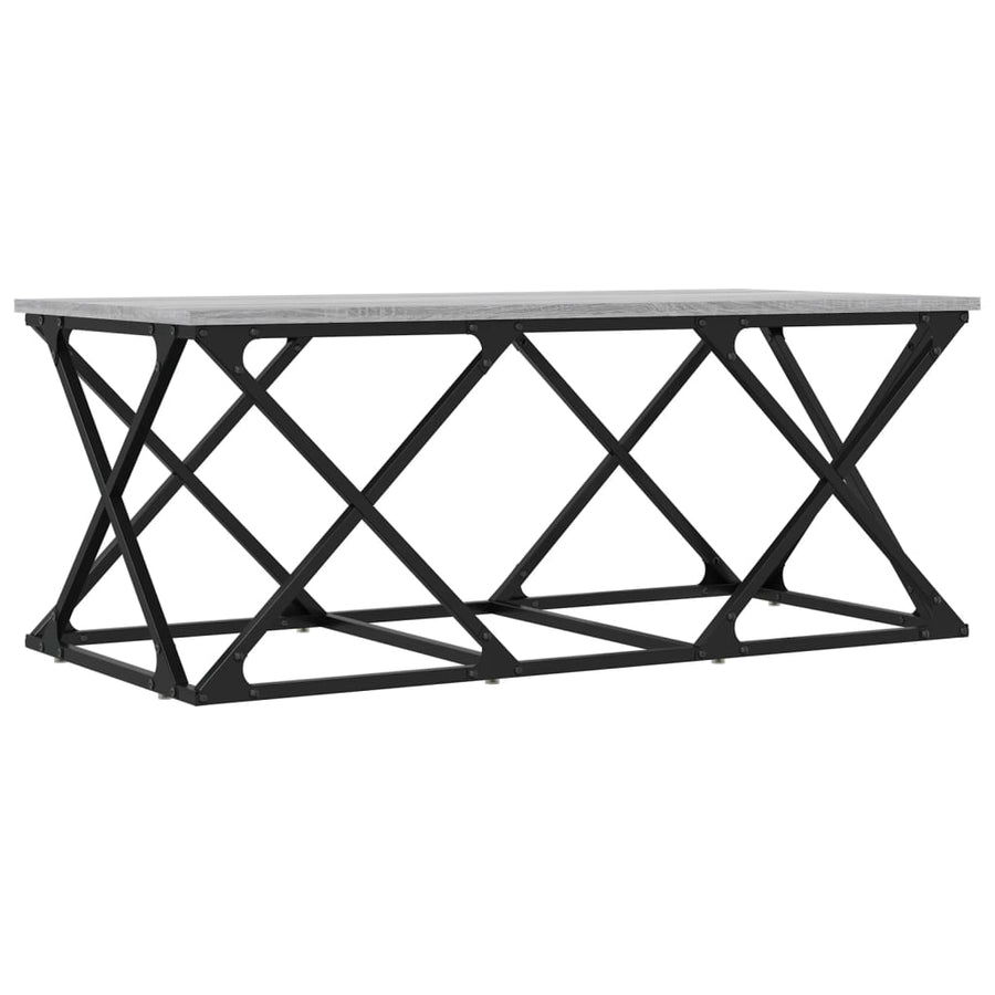 Salontafel 100X49X40 Cm Bewerkt Hout Grijs sonoma