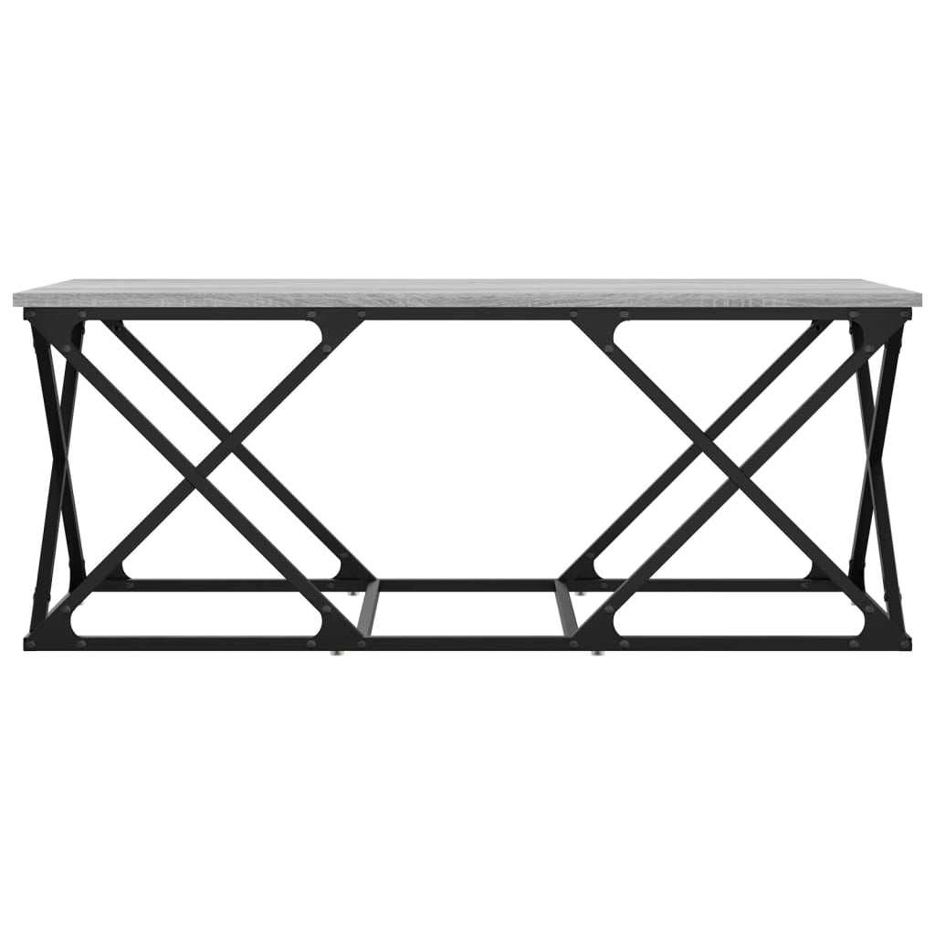 Salontafel 100X49X40 Cm Bewerkt Hout Grijs sonoma