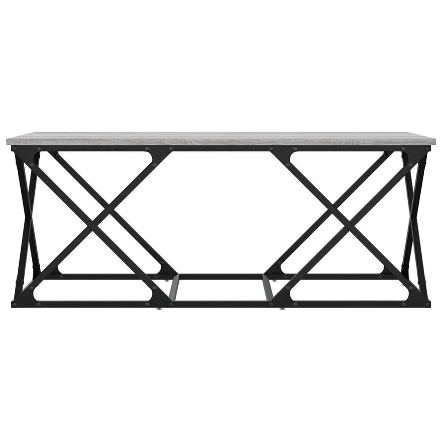 Salontafel 100X49X40 Cm Bewerkt Hout Grijs sonoma