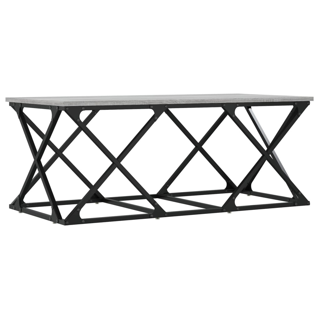 Salontafel 100X49X40 Cm Bewerkt Hout Grijs sonoma