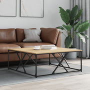 Salontafel 100x100x40 cm bewerkt hout sonoma eiken