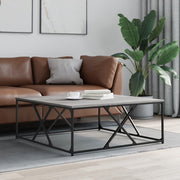 Salontafel 100x100x40 cm bewerkt hout grijs