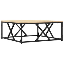 Salontafel Bewerkt Hout Kleurig 70 x 70 x 30 cm Sonoma eiken