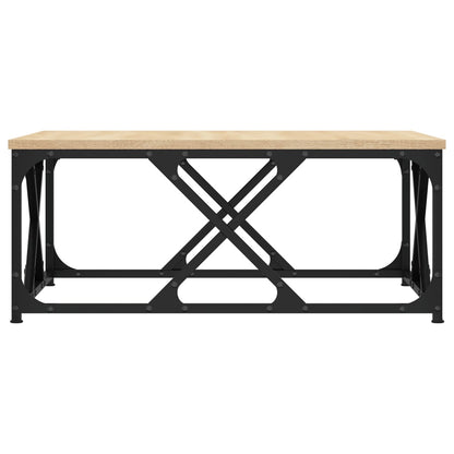 Salontafel Bewerkt Hout Kleurig 70 x 70 x 30 cm Sonoma eiken
