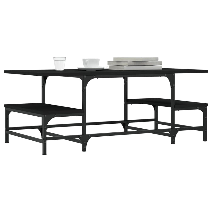 Salontafel 00X50,5X40 Cm Bewerkt Hout Zwart