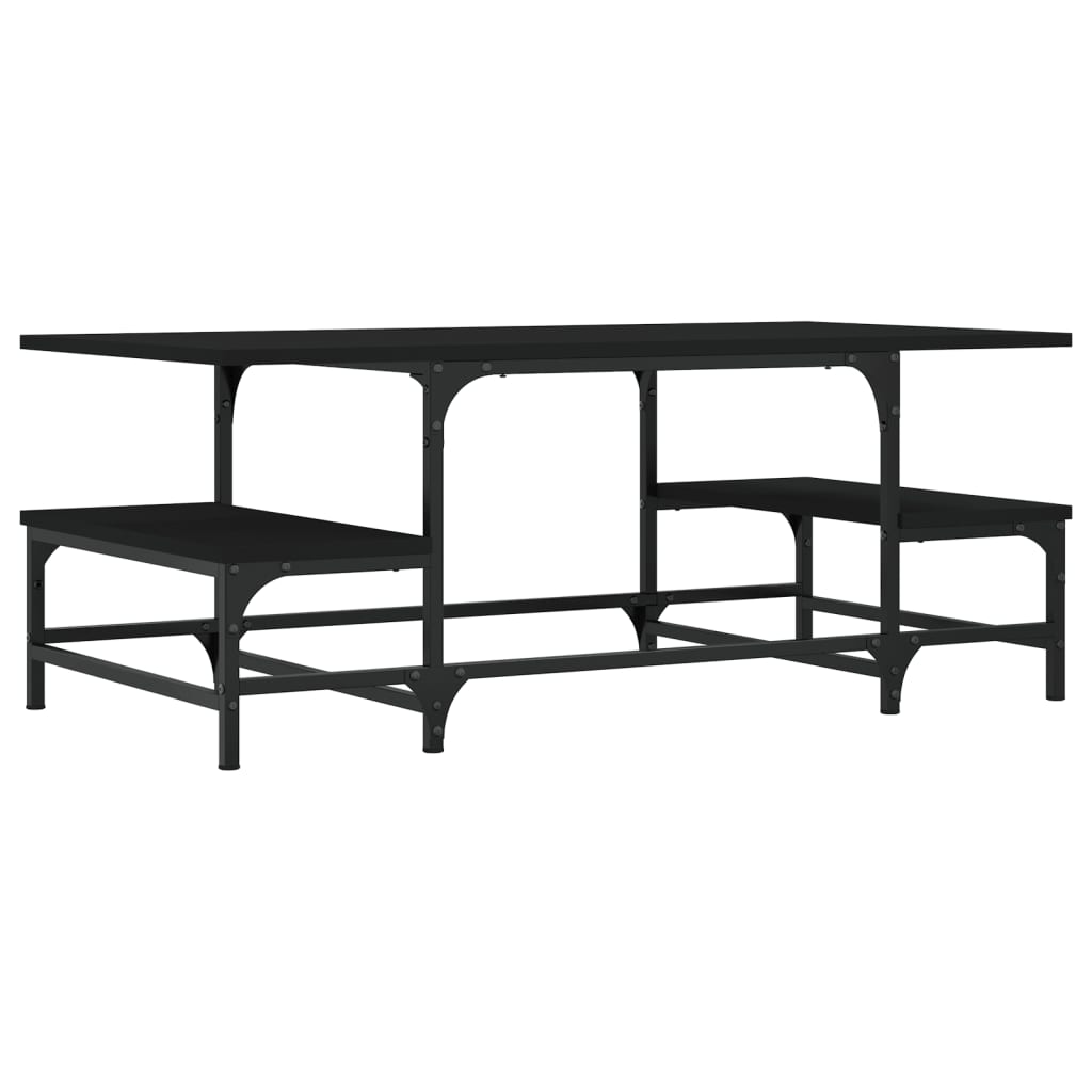 Salontafel 00X50,5X40 Cm Bewerkt Hout Zwart
