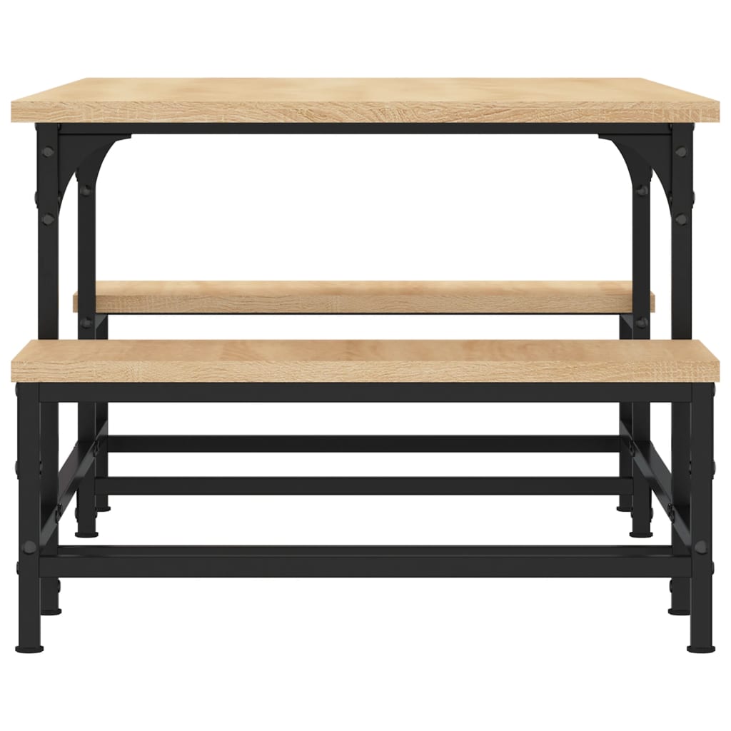 Salontafel 00X50,5X40 Cm Bewerkt Hout Kleurig Sonoma eiken