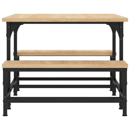 Salontafel 00X50,5X40 Cm Bewerkt Hout Kleurig Sonoma eiken