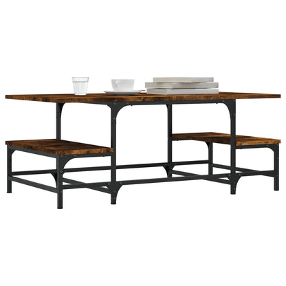 Salontafel 00X50,5X40 Cm Bewerkt Hout Kleurig Gerookt eiken
