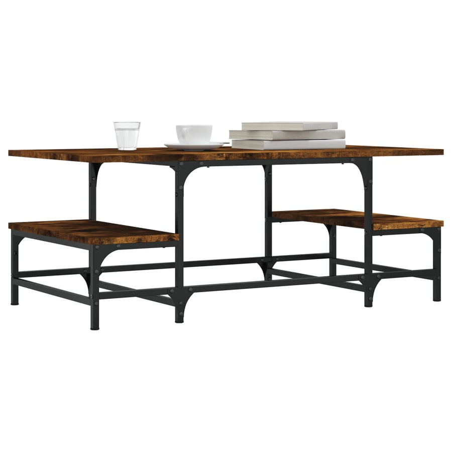 Salontafel 00X50,5X40 Cm Bewerkt Hout Kleurig Gerookt eiken