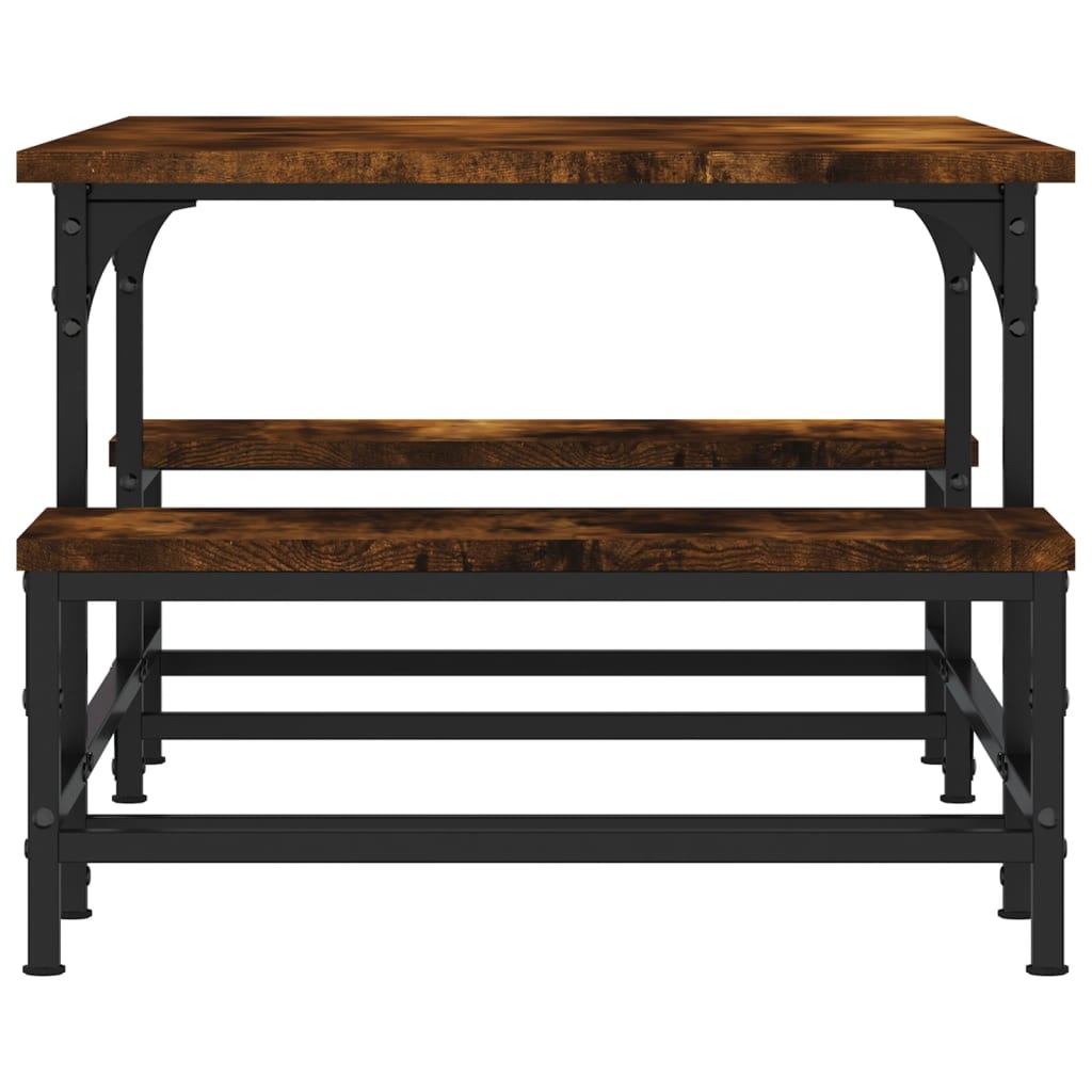 Salontafel 00X50,5X40 Cm Bewerkt Hout Kleurig Gerookt eiken
