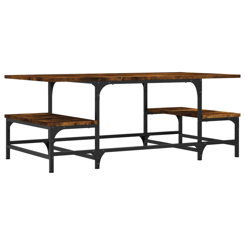 Salontafel 00X50,5X40 Cm Bewerkt Hout Kleurig Gerookt eiken