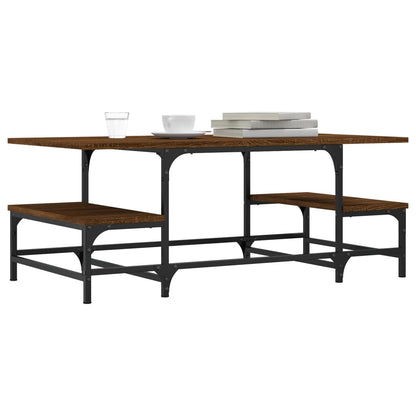 Salontafel 00X50,5X40 Cm Bewerkt Hout Bruin Eikenkleur Bruineiken
