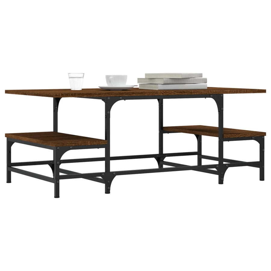Salontafel 00X50,5X40 Cm Bewerkt Hout Bruin Eikenkleur Bruineiken