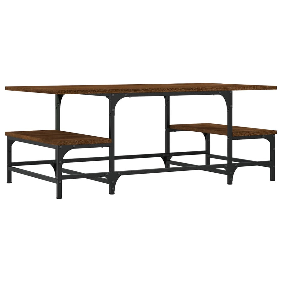 Salontafel 00X50,5X40 Cm Bewerkt Hout Bruin Eikenkleur Bruineiken