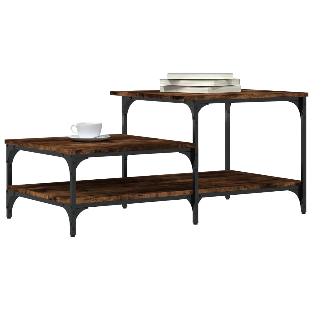 Salontafel 00X50,5X45 Cm Bewerkt Hout Kleurig Gerookt eiken