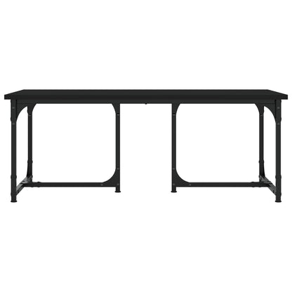 Salontafel 90X50X35 Cm Bewerkt Hout Zwart