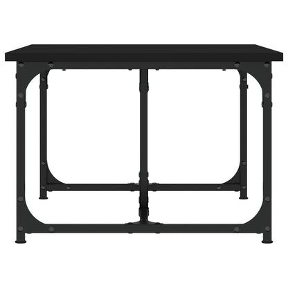 Salontafel 90X50X35 Cm Bewerkt Hout Zwart