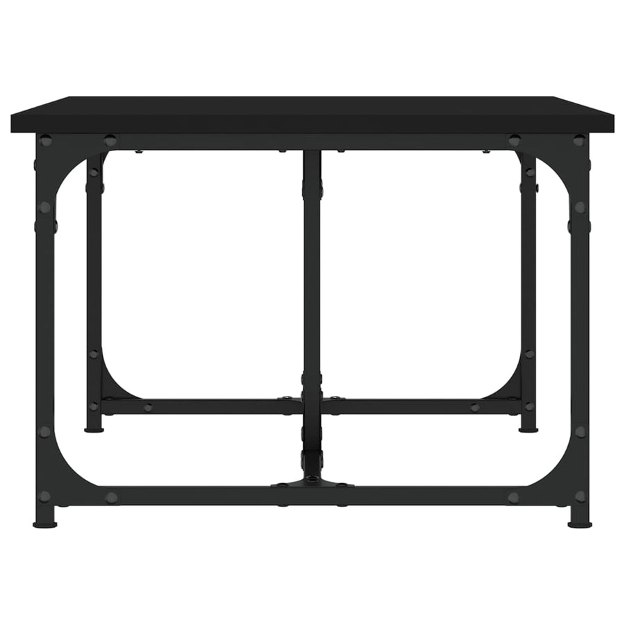 Salontafel 90X50X35 Cm Bewerkt Hout Zwart
