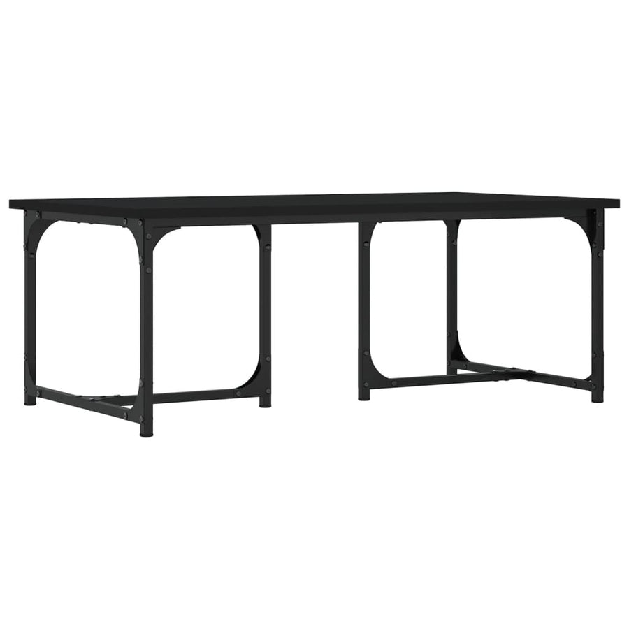 Salontafel 90X50X35 Cm Bewerkt Hout Zwart