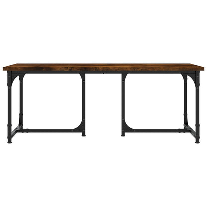 Salontafel 90X50X35 Cm Bewerkt Hout Kleurig Gerookt eiken