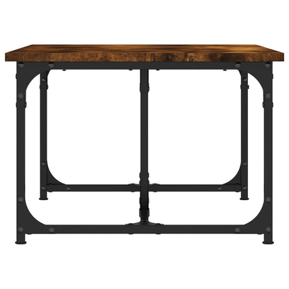 Salontafel 90X50X35 Cm Bewerkt Hout Kleurig Gerookt eiken