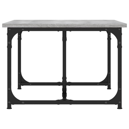 Salontafel 90X50X35 Cm Bewerkt Hout Eikenkleurig Grijs sonoma