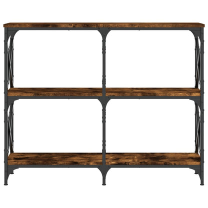 Wandtafel 100X28X80,5 Cm Bewerkt Hout Gerookt Eikenkleurig