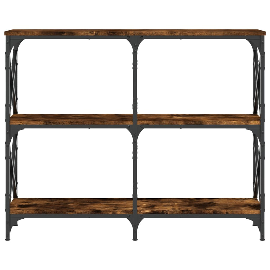 Wandtafel 100X28X80,5 Cm Bewerkt Hout Gerookt Eikenkleurig
