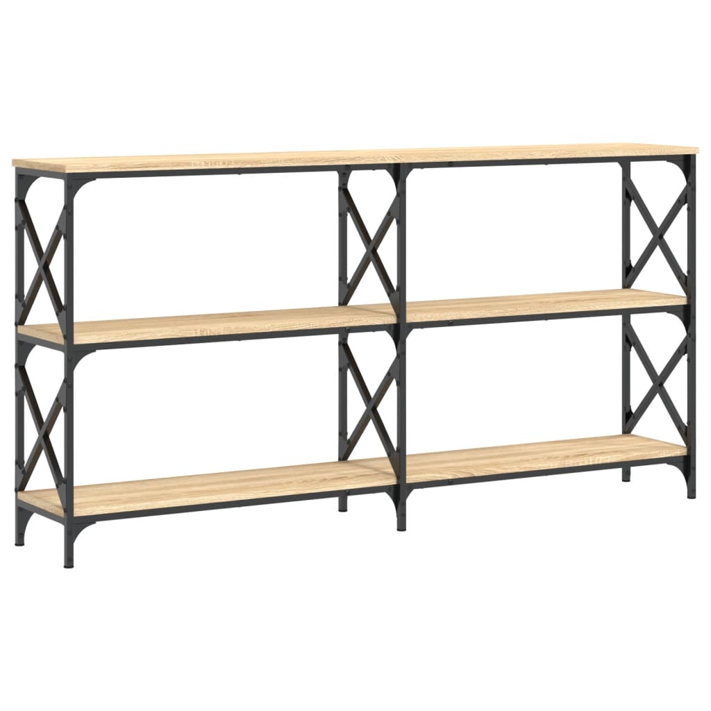 Wandtafel 156X28X80,5 Cm Bewerkt Hout Sonoma Eikenkleurig